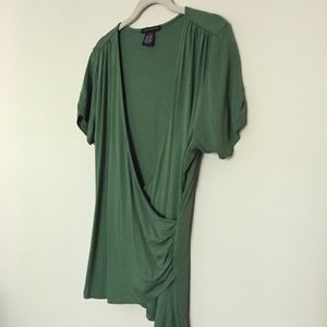 Sarah Spencer Tops - Sarah Spencer grass green wrap knit top M Sarah Spencer Tops - Sarah Spencer grass green wrap knit top M